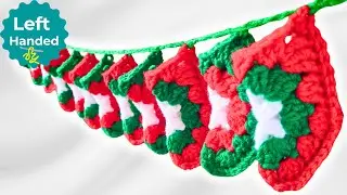 Left-Handed Crochet Stocking Advent Calendar &ndash; Countdown to Christmas!