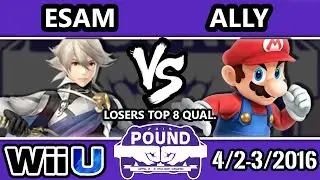 Pound 2016 - ESAM (Corrin, Pikachu) Vs. Ally (Mario) - Losers Round 2 - Smash Wii U
