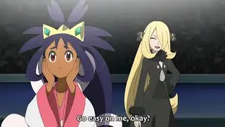 Cynthia asked Iris to go easy on her in their battle