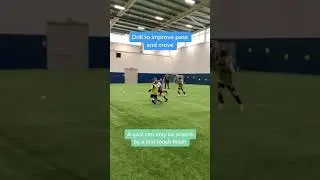 Soccer Pass & Move Drill #shorts