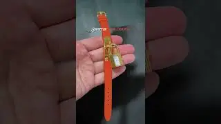Reviving Classics: Custom Strap for Hermes Kelly Lock Watch #leatherwatchstrap #hermes #watchstrap