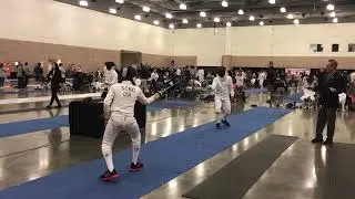 Fencing Tournament - Men's Epee - Hyun Joon Song - Game 5 (North Texas Roundup SYC and Cadets, 2019)