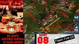 C&C Generals - Air Force General -- Flash Fire - (Skirmish map-8)