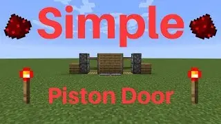 How to make a simple piston door in Minecraft