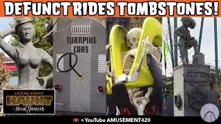 Cedar Point HalloWeekends Dead Rides Cemetery Tombstones Slideshow | amusement420