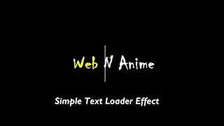 Simple text loader effect