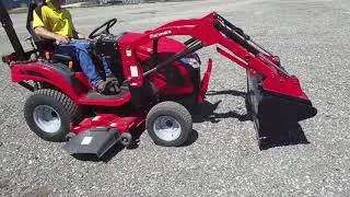 2018 Mahindra eMax 20S HST Compact Tractor w/Quick-Tach Loader and Belly Mount Mower