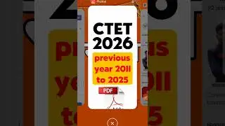 CTET 2026 😘 PYQS 2011 TO 2025 PDF DOWNLOAD #CTET_PREVIOUS_YEAR_QUESTION_PDF_WITH_ANS