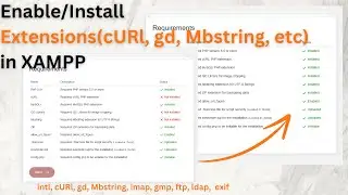 How to enable php extensions gd and zip in xampp