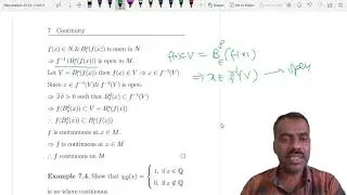 Real Analysis 9- Continuous Functions in a Metric Space