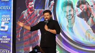 Prashant speech the goat pre release event  / I think Vijay very busy so no attend this event..