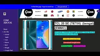 TCL 20 SE_(T671H)_(bengal)_{EMMC}_Dead  Boot Fix raw-xml Firmware with Efs File #t671h #tcl_t671h
