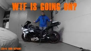 ZX6R Fuel Tank Repaint!  DIY with RATTLE CANS!
