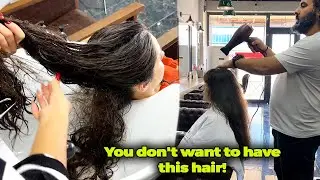 This Hair Causes a Neck Hernia! ASMR Woman Haircut