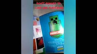 unboxing video of Minecraft treasure sticker album mega starter pack part 1 of 2 #shorts