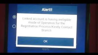 Bank of India App Login Problem | Linked account is having ineligible mode of operation for the regi