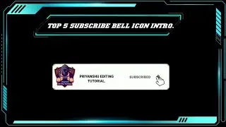 TOP 5 SUBSCRIBE BELL ICON TEMPLATE