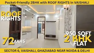 🔥 Under Budget RENOVATED 950SQFT Front side 2BHK Flat with Roof Rights | Near Vaishali Metro Station