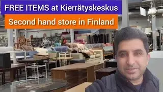A visit to the second hand store in Finland | Get items for free | Jobs, Study & Living