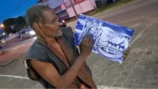 INCREDIBLE HOMELESS STREET ARTIST FROM SURINAME
