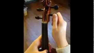 How to Tune a Violin or Viola Using the Pegs