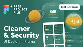 Figma Tutorial. Cleaner & Security App UI Design in Figma + Free figma template