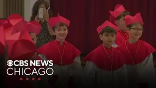 Cardinal Blase Cupich visits Chicago school known for holding mini conclave