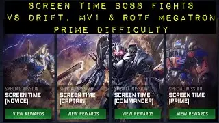 Screen Time Boss Fights &mdash; Drift, MV1 & ROTF Megatron (Prime) &mdash; Transformers: Forged to Fight