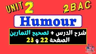 Unit 2 Humour 2 Bac Vocabulary Exercises Pages 22 and 23 تصحيح التمارين