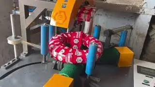 GI Wire Coil Wrapping Machine &ndash; Heavy Duty Horizontal Wrapper