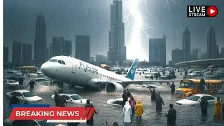 Dubai Is SUBMERGED &mdash; Sudden Flash Floods Paralyze Highways, Stranded Cars, Airport Disruption!