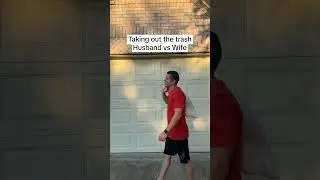 Taking out the trash husband vs wife #couples #marriedlife #marriage #funny #comedy #shorts