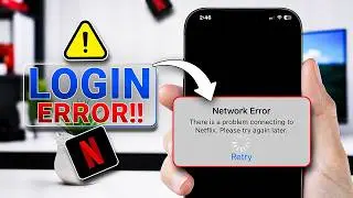 NETFLIX Login Error iPhone | There is a Problem Connecting to Netflix