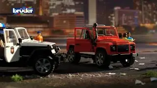 Jeep Wrangler Unlimited Rubicon Polizeifahrzeug  -- 02526 -- BRUDER Spielwaren