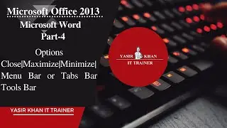 File Menu Microsoft Word 2013 Urdu Tutorial by Yasir kha