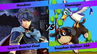 Smashon Galleon #64 - LQF - Goudron (Marth) VS Diaminger (DDH)