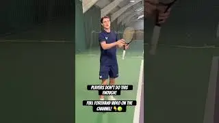 Want To Improve Your Forehand? Check Out My Forehand Lesson On The Channel! 👇🎾