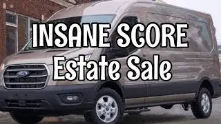 FILLED OUR VAN AT A ESTATE AUCTION...Full Time Reseller Flipping  Secondhand Finds for Profit