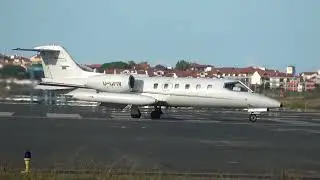 Learjet 35A -Air Alliance- (D-CFIV) aterrizaje San Sebasti&aacute;n