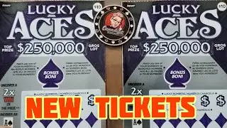 💥NEW💥$10 LUCKY ACES $250,000 Scratch Off Tickets 🤑