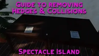 Guide to removing Hedges & Collisions - Spectacle Island - FS19 - PS4 - Farming Simulator 19