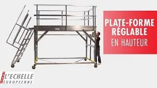 Plate-forme r&eacute;glable en hauteur