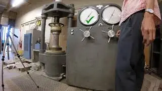 Compression Testing of 7 Day Concrete Cylinder (10/20/20)