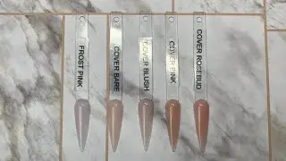 Young Nails Colored Acrylic Swatches | Pink Edition