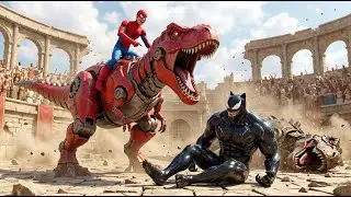 🦖🕷️ SPIDERMAN Wins The Magic Legendary T-REX Racing Championship &ndash; Epic Racing Challenge