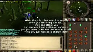 RuneScape2007 Vampyre Juvinate and Guthix balance potion with commentary