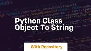 python class object to string
