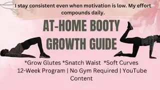 Week 2 Day 3 🍑 Lower Glutes Workout at Home | Realistic Fitness