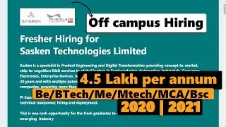 Off Campus Drive 2020 | 2021 | off Campus Hiring | off Campus Recruitment   | Off Campus Drives