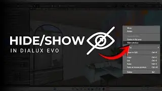 Скрыть/показать объекты в DIALux evo